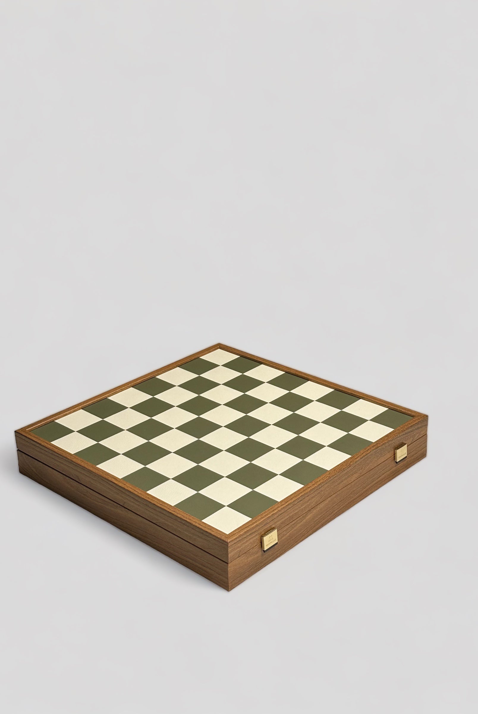 Chessboard - Green & White Leatherette - Cigale & Fourmi