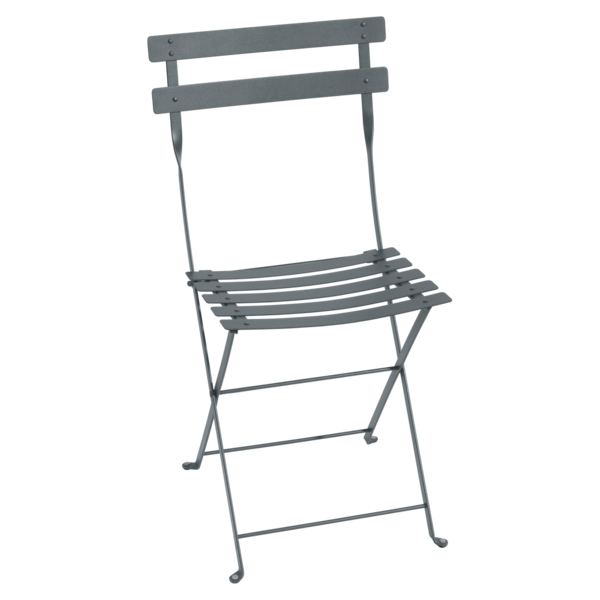 Bistro Metal Folding Chair - Storm Grey - Cigale &amp;  Fourmi
