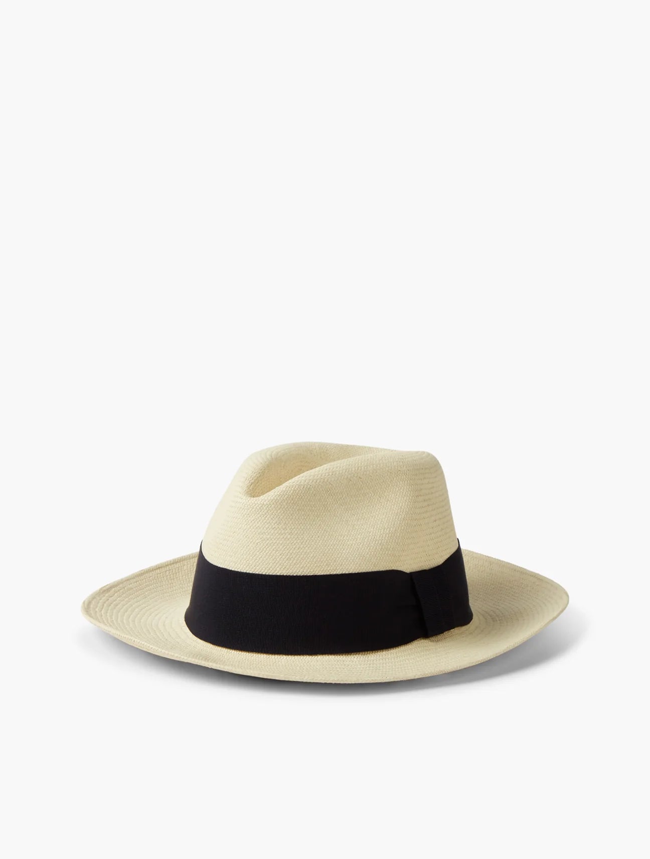 Panama Hat - Wide Ribbon Navy Blue - Cigale &amp;  Fourmi