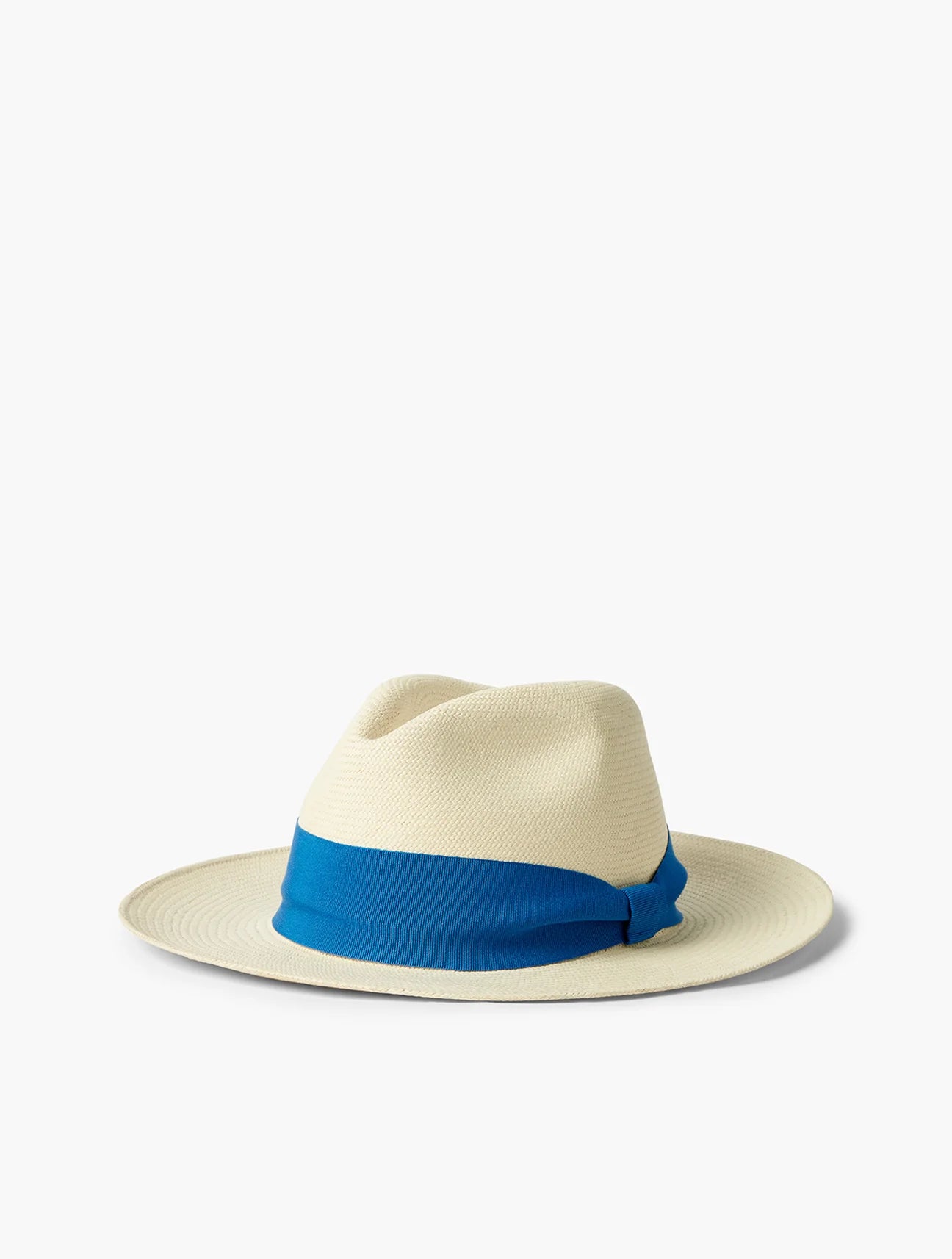 Panama Hat - Wide Ribbon Lake Blue - Cigale &amp;  Fourmi