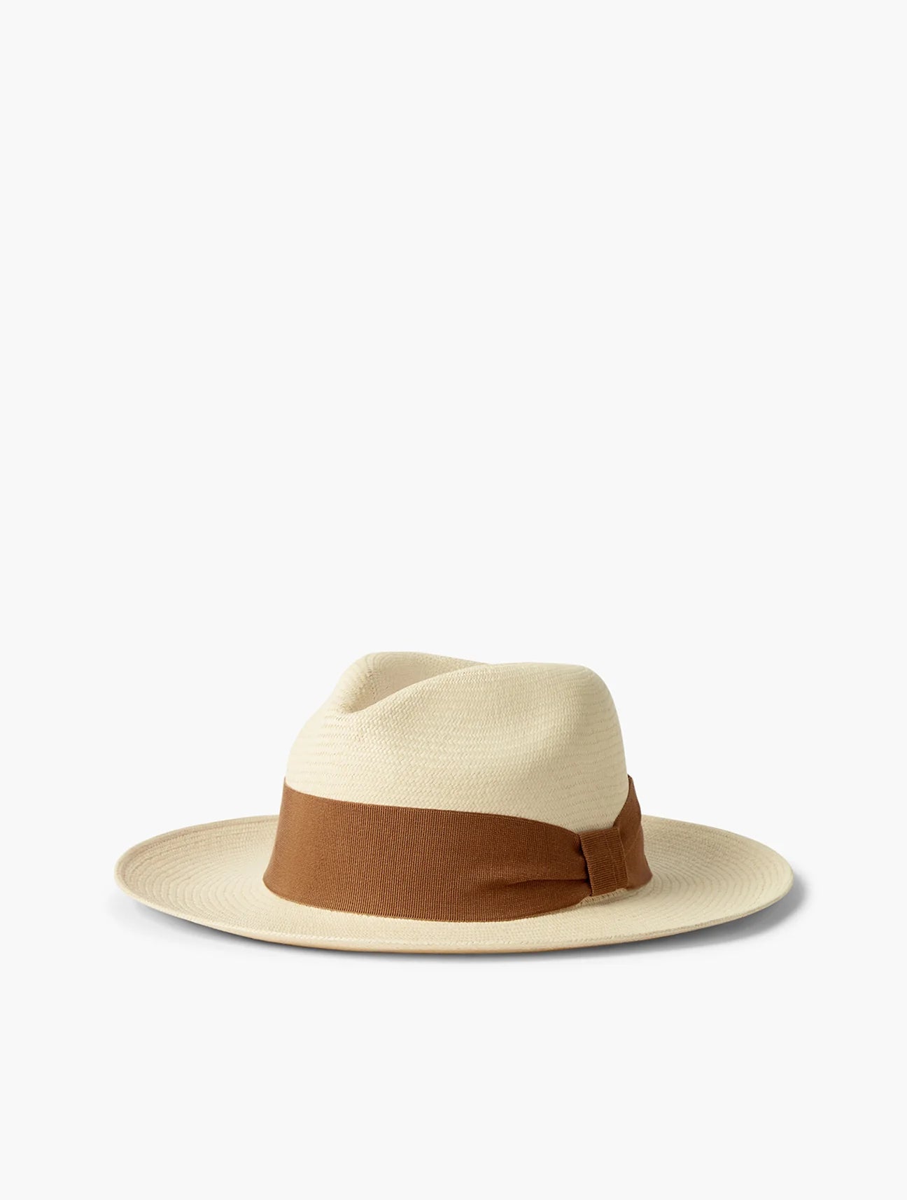Panama Hat - Wide Ribbon Terracotta - Cigale &amp;  Fourmi