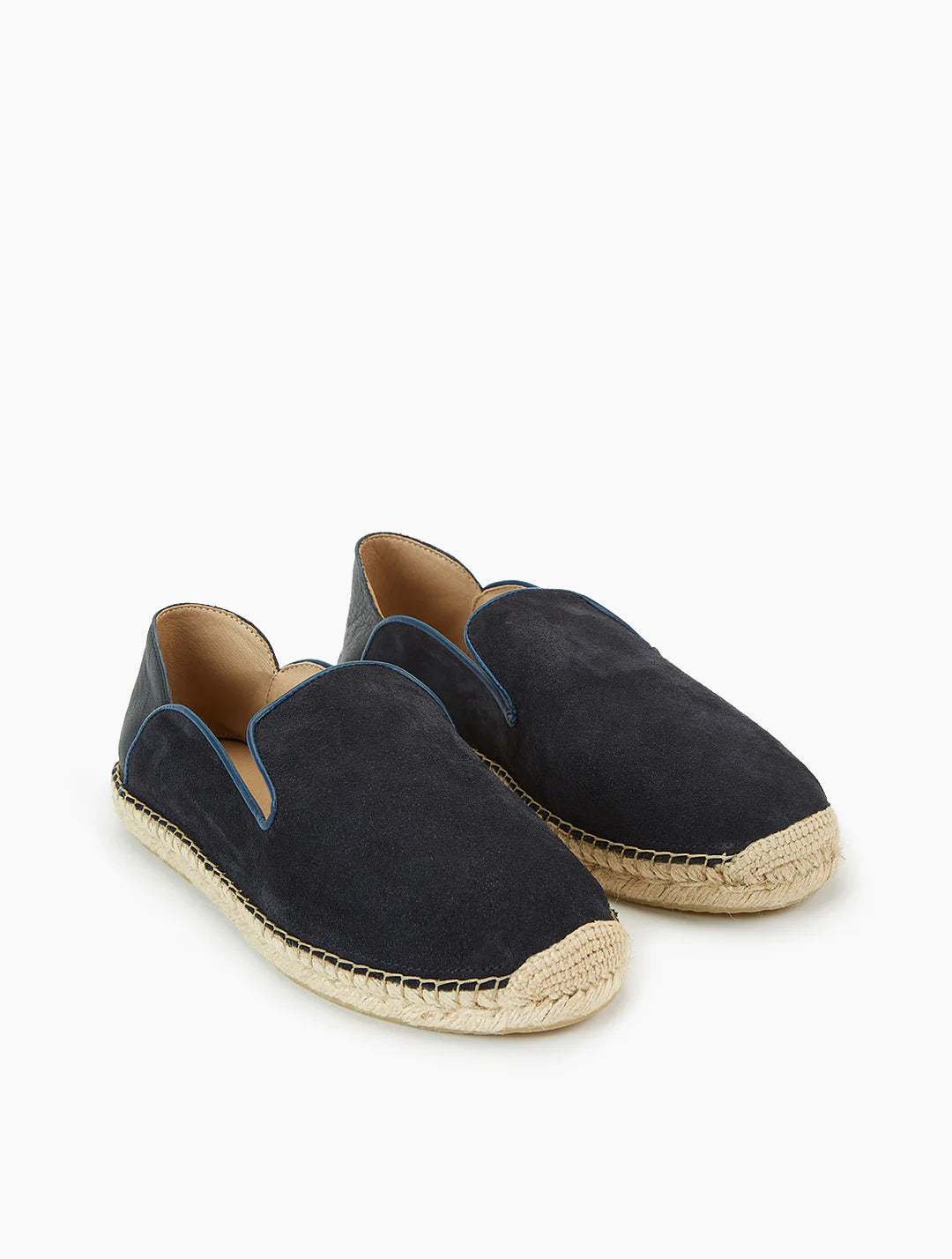 Helio Suede Espadrilles - Navy Blue - Cigale & Fourmi