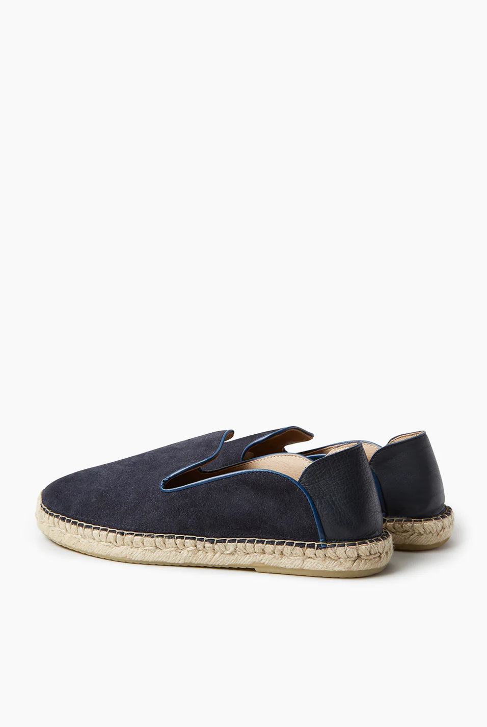 Helio Suede Espadrilles - Navy Blue - Cigale & Fourmi