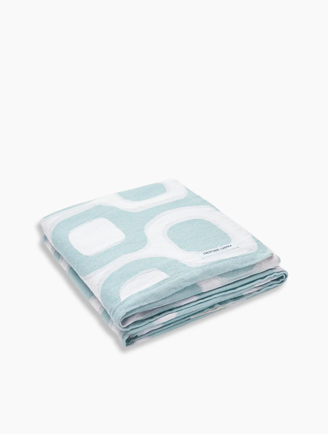 Cotton/Linen Towel - Jacquard Angra Pastel Mint - Cigale &amp;  Fourmi