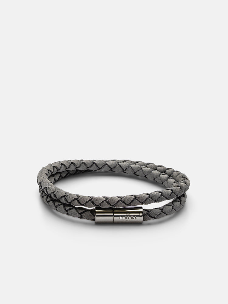 Suede Bracelet - Grey - Cigale & Fourmi