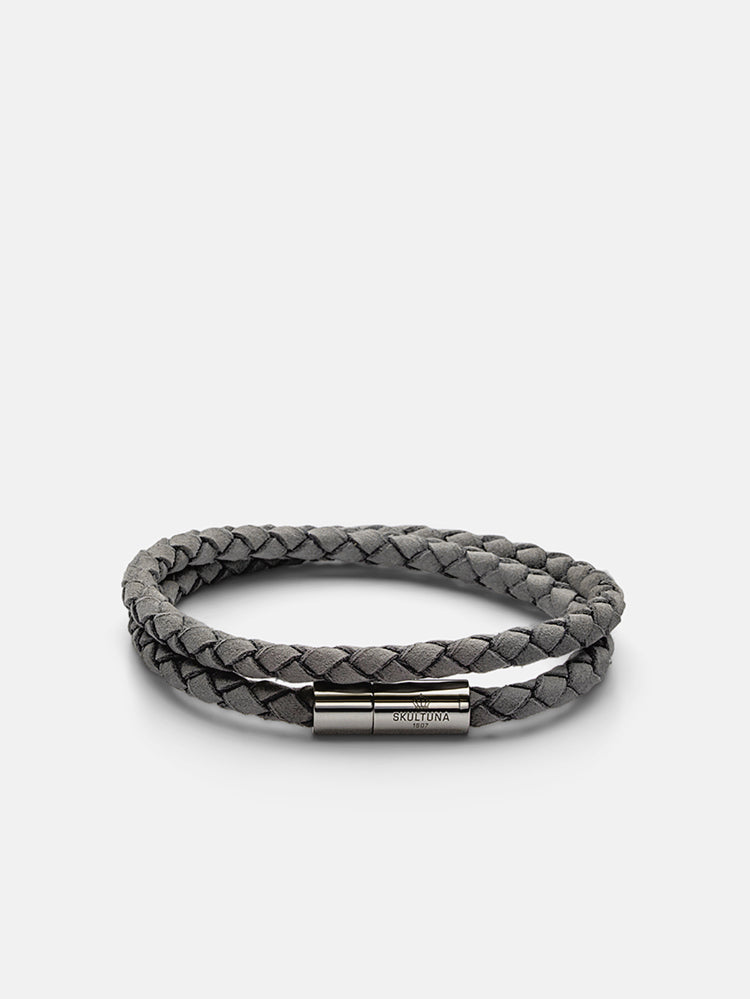 Suede Bracelet - Grey - Cigale & Fourmi