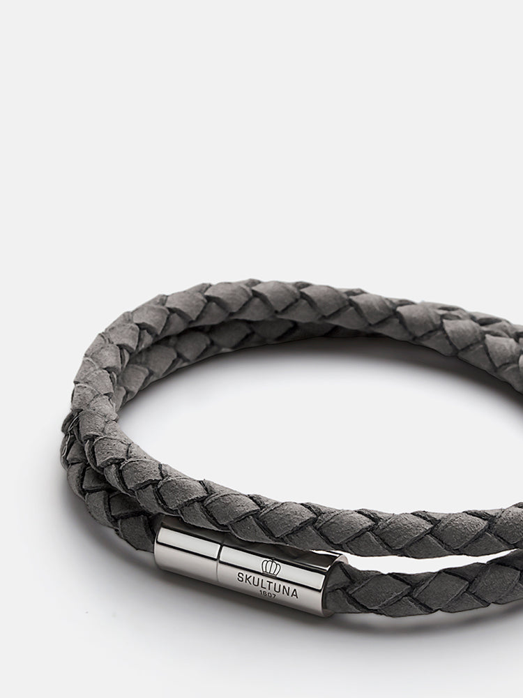 Suede Bracelet - Grey - Cigale & Fourmi