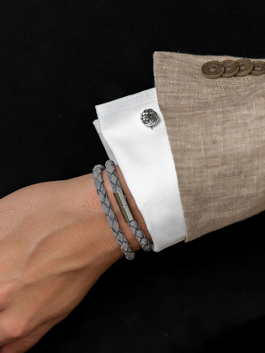 Suede Bracelet - Grey - Cigale & Fourmi