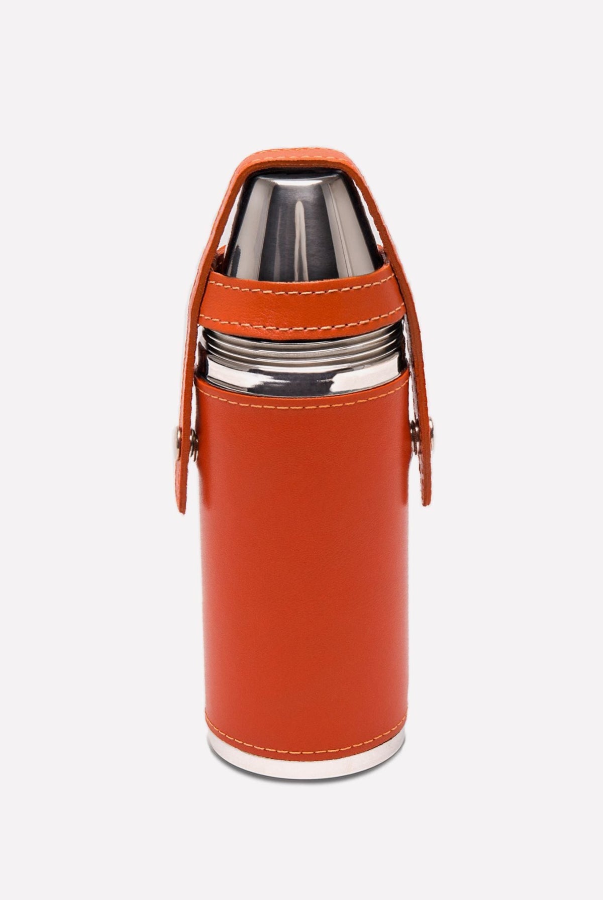 Ettinger Sterling 8oz Hunter Flask with 4 Cups – Orange