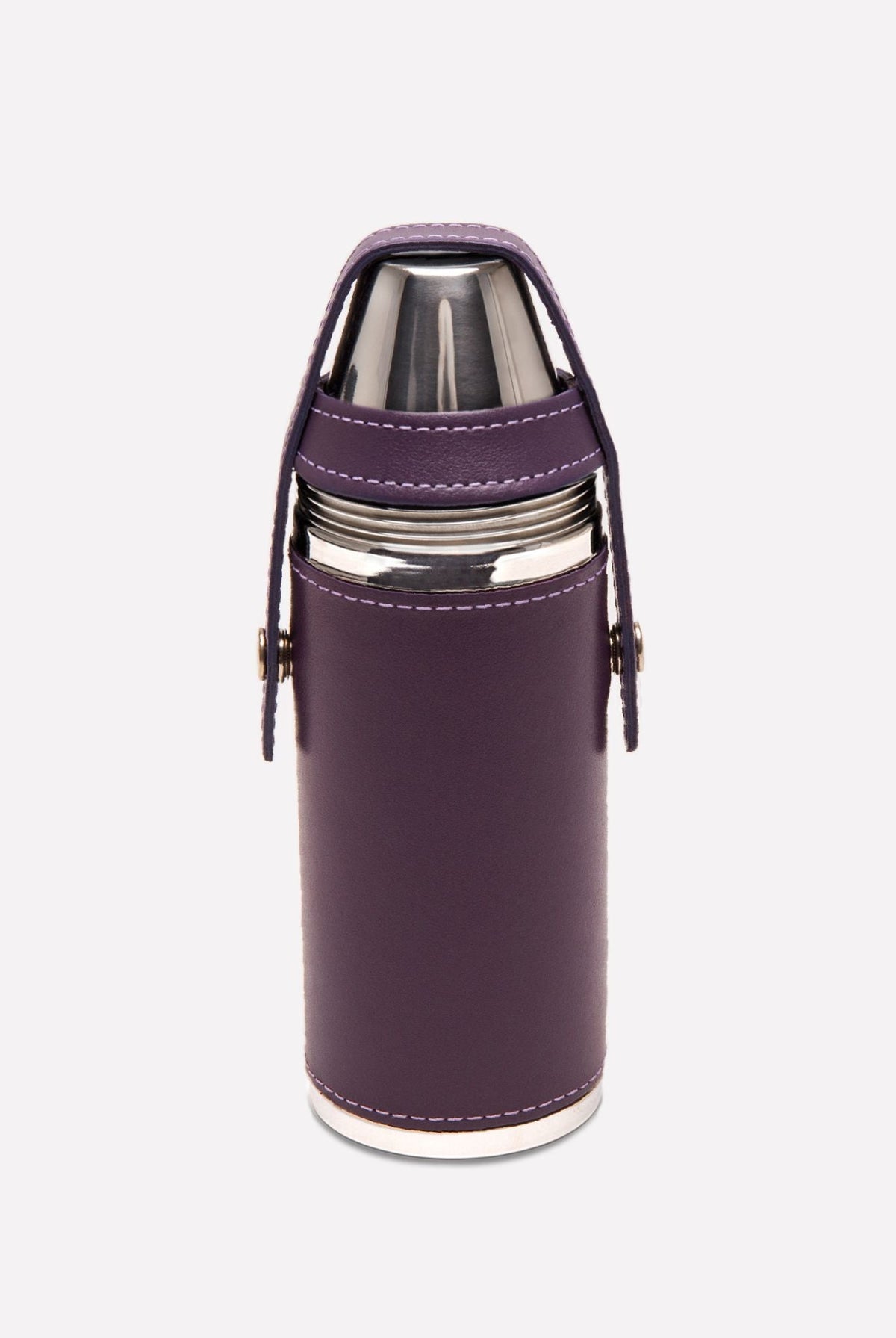 Ettinger Sterling 8oz Hunter Flask with 4 Cups – Purple
