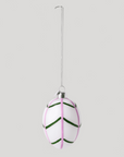 Souvenir Easter Hanger/ egg - Leaf- green& pink - Cigale & Fourmi