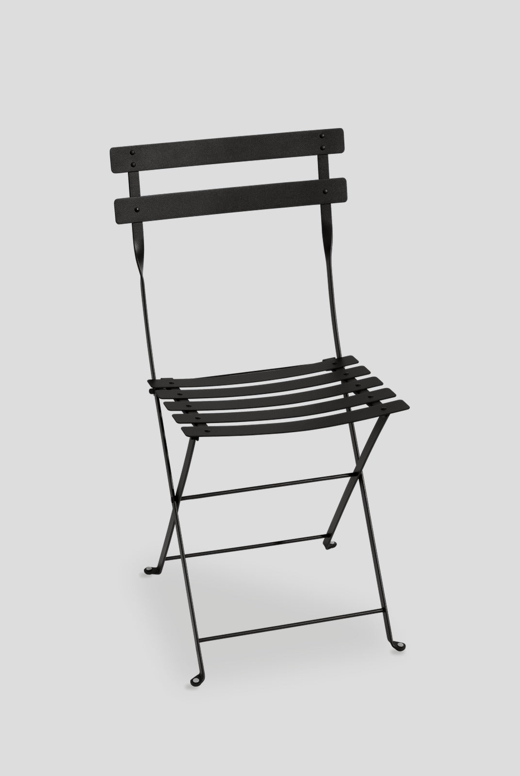 Bistro Metal Folding Chair - Liquorice — Cigale & Fourmi