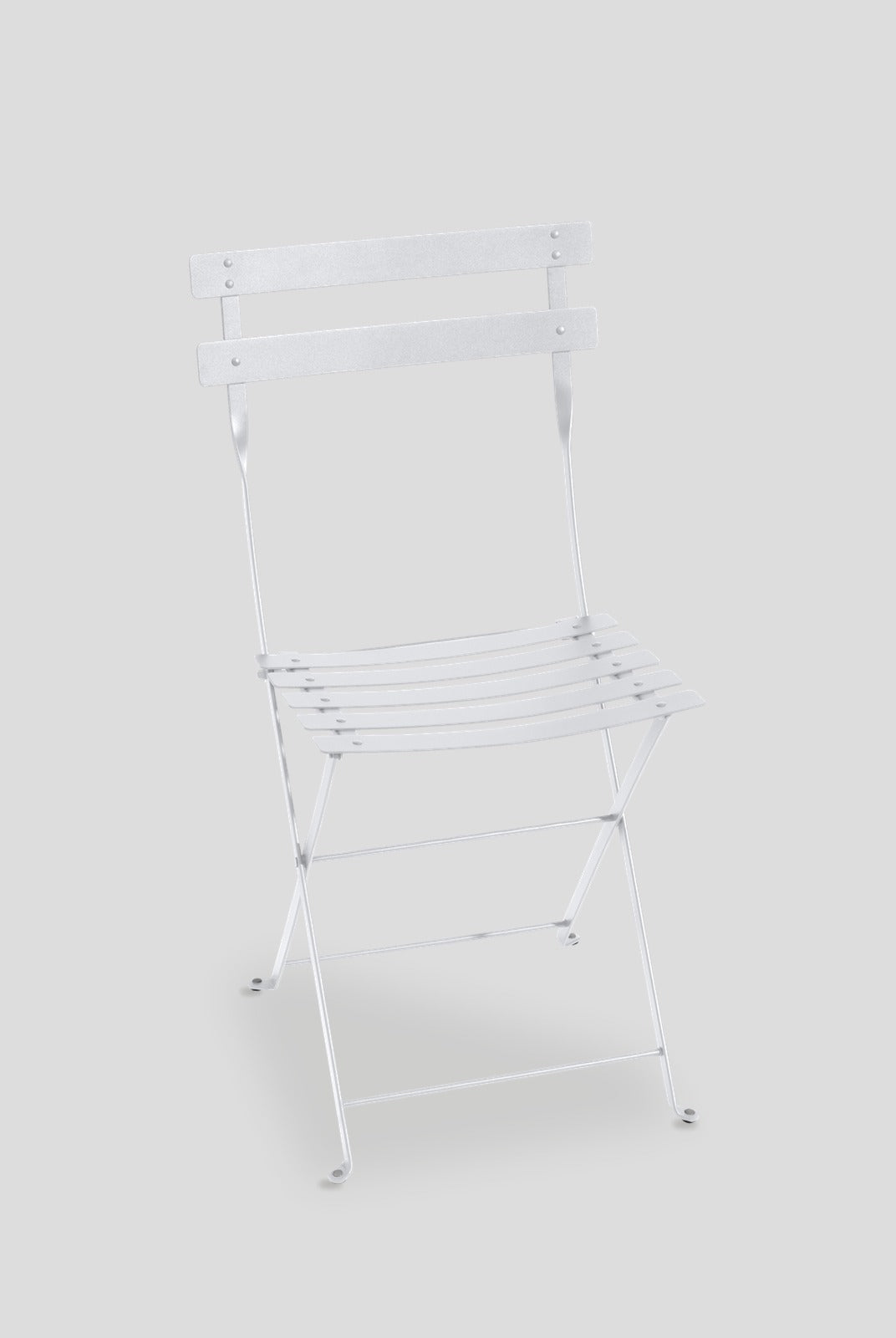 Bistro Metal Folding Chair - Cotton White — Cigale & Fourmi