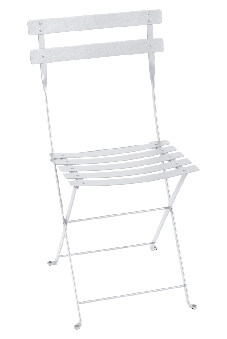 Bistro Metal Folding Chair - Cotton White