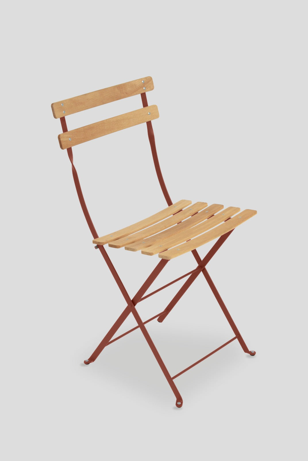 Bistro Natural Folding Chair - Red Ochre — Cigale & Fourmi