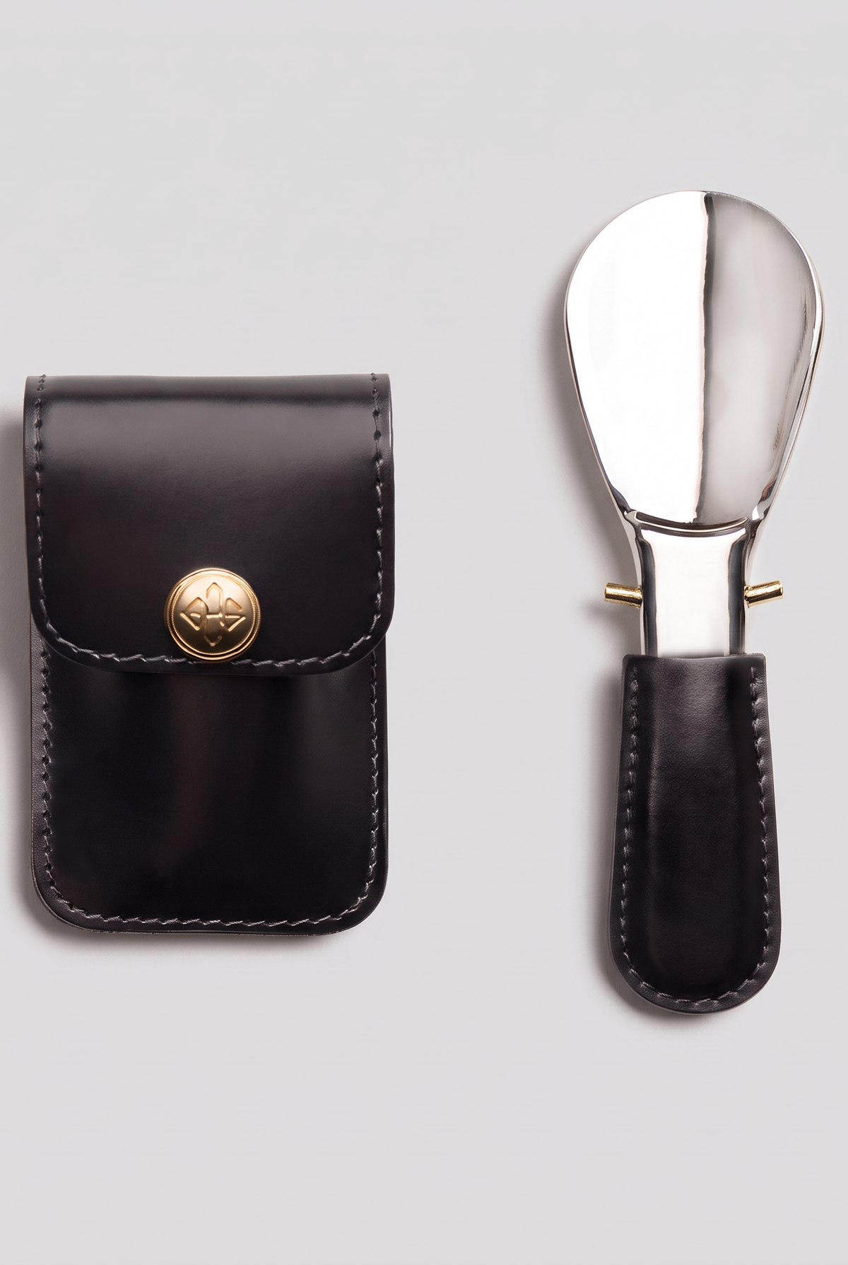 Bridle Hide Travel Shoe Horn in Pouch