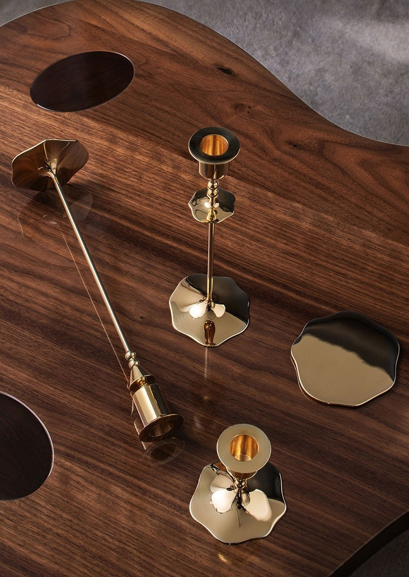 Candel Holder Veermaker Bluebell - Brass — Skultuna