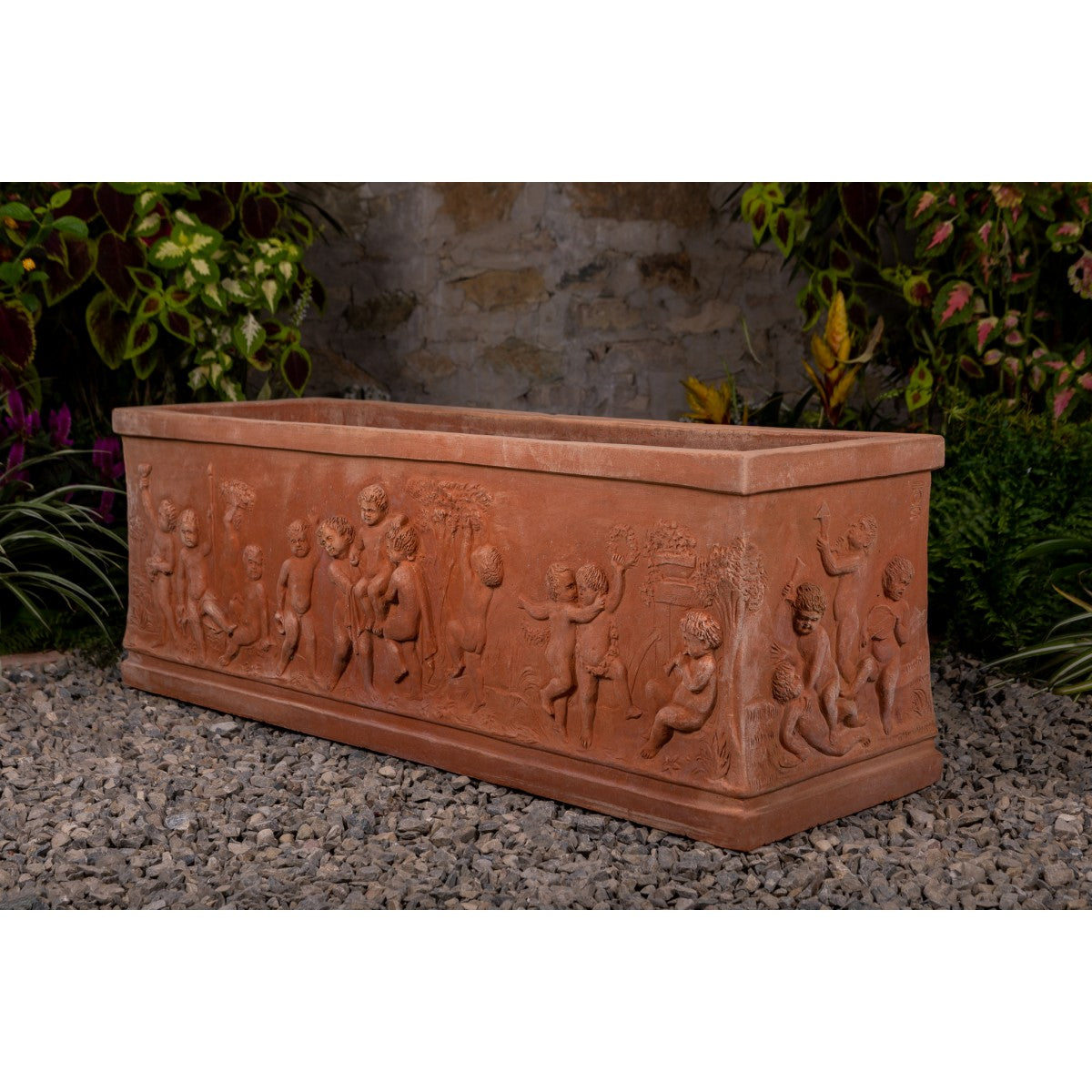 Cassetta Pot - Putti Terracotta L48 — M.I.T.A.L