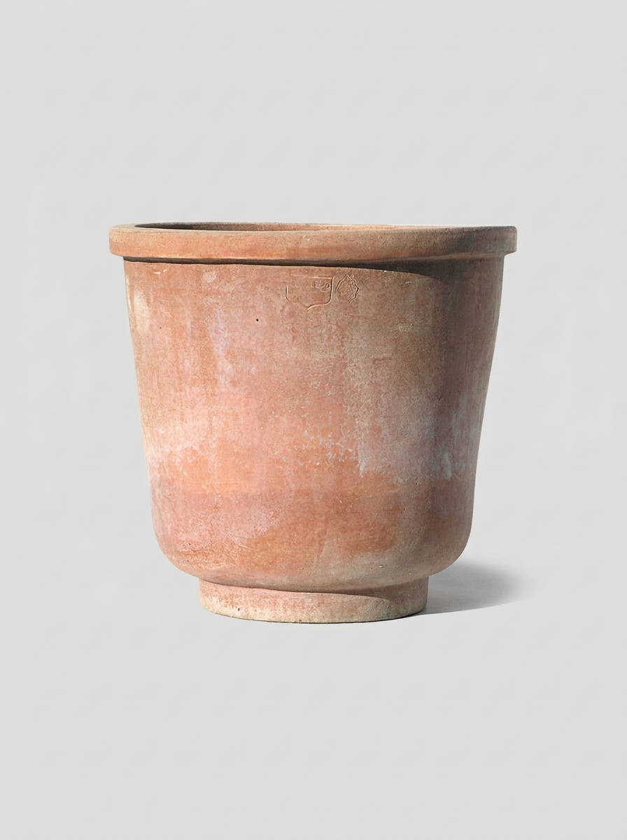 Vaso con Piedino Liscio- Smooth-footed vase - Terracotta