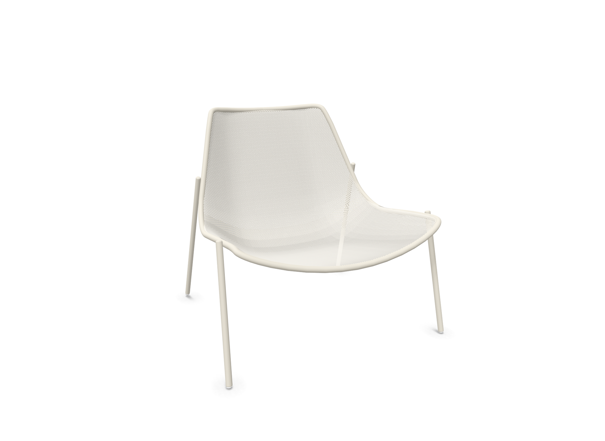 Round Lounge Chair - White
