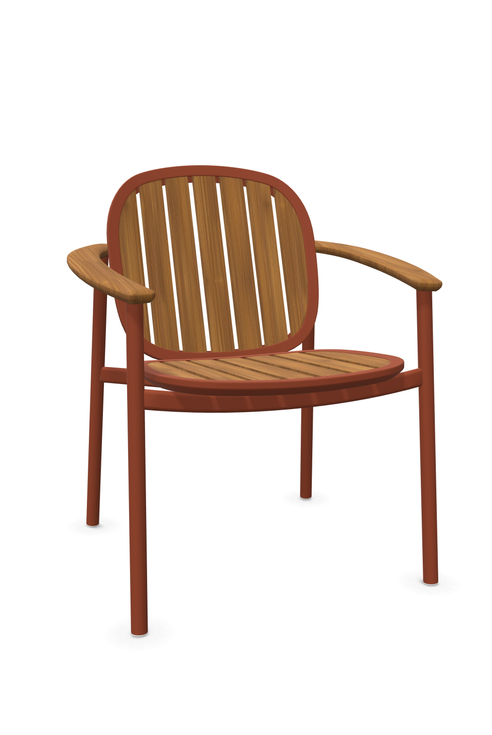 Twins Teak Armchair - Maple Red - Cigale & Fourmi