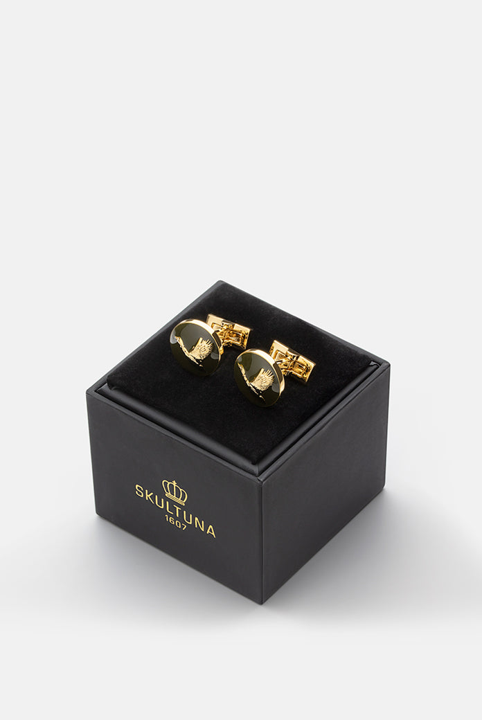 Hunter cuff links - Gold plated - Flying Duck - Cigale & Fourmi