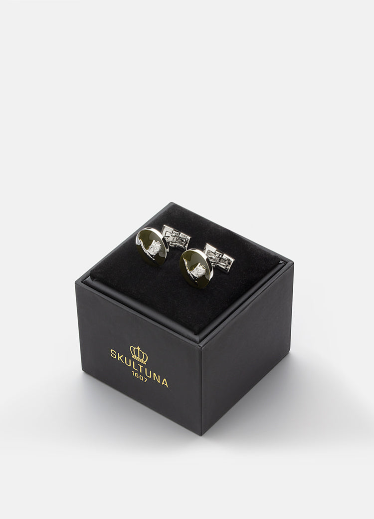 Hunter cuff links - Silver plated - Flying Duck - Cigale &  Fourmi
