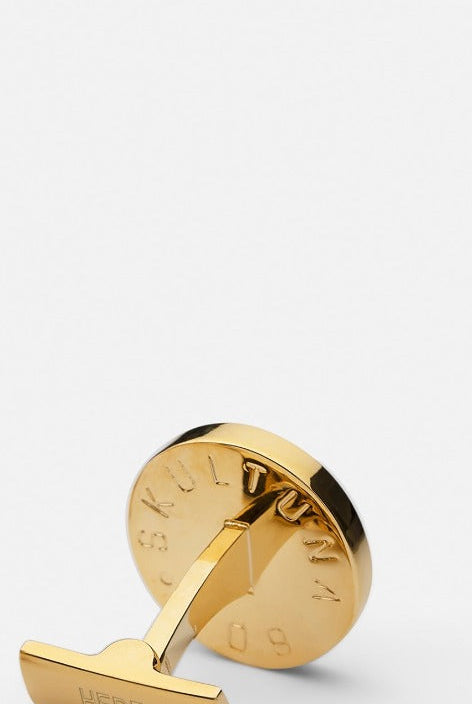 Hunter Cufflinks - Gold Plated- Wild Boar — Skultuna 4