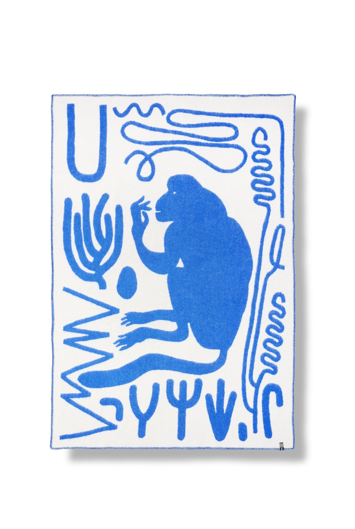 Wool Blanket - Blue Monkey — Zig Zag Zurich