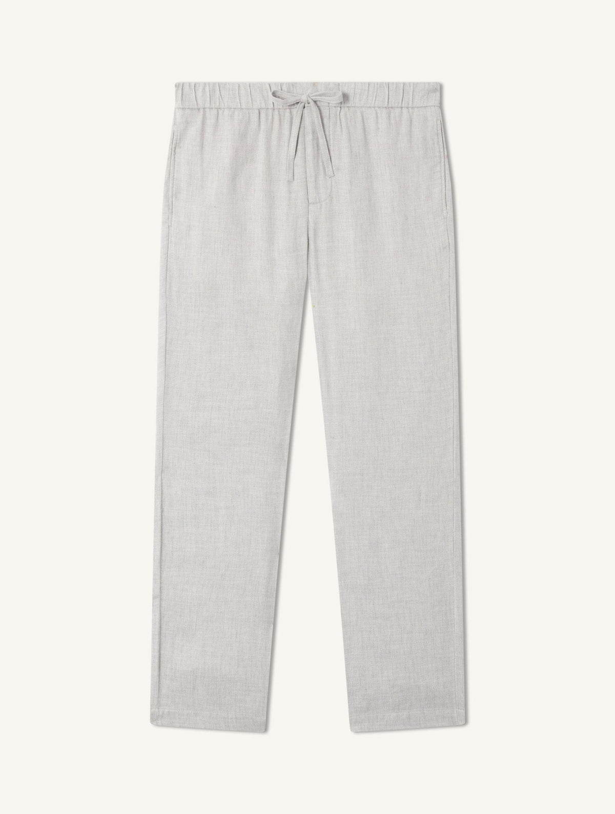Oscar Linen Chinos - Light Melange Grey — Frescobol Carioca