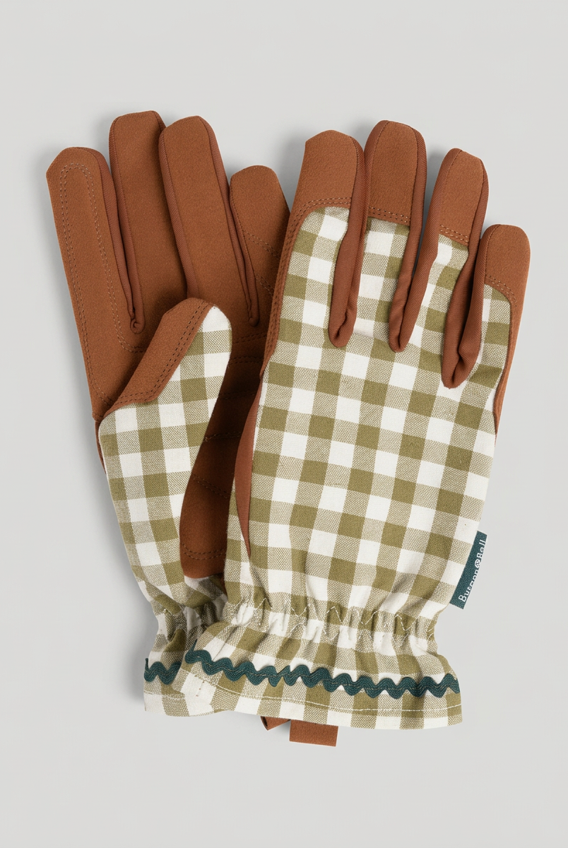 Gardening Glove - Olive Check
