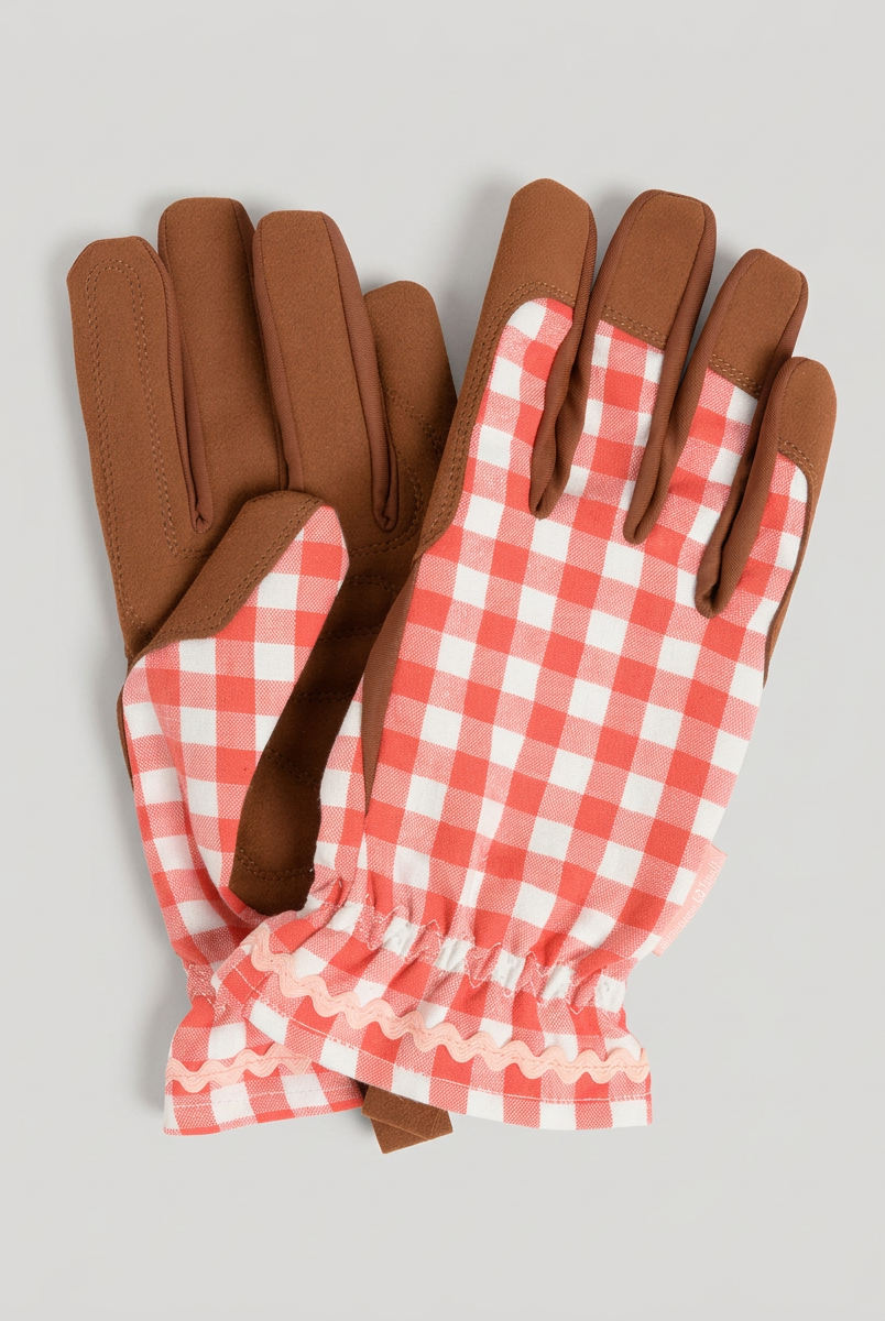Gardening Glove - Red Check