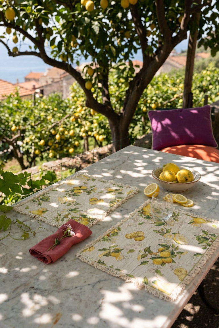 Placemat - Limoncello - 100% Linen — Tessitura Toscana Telerie
