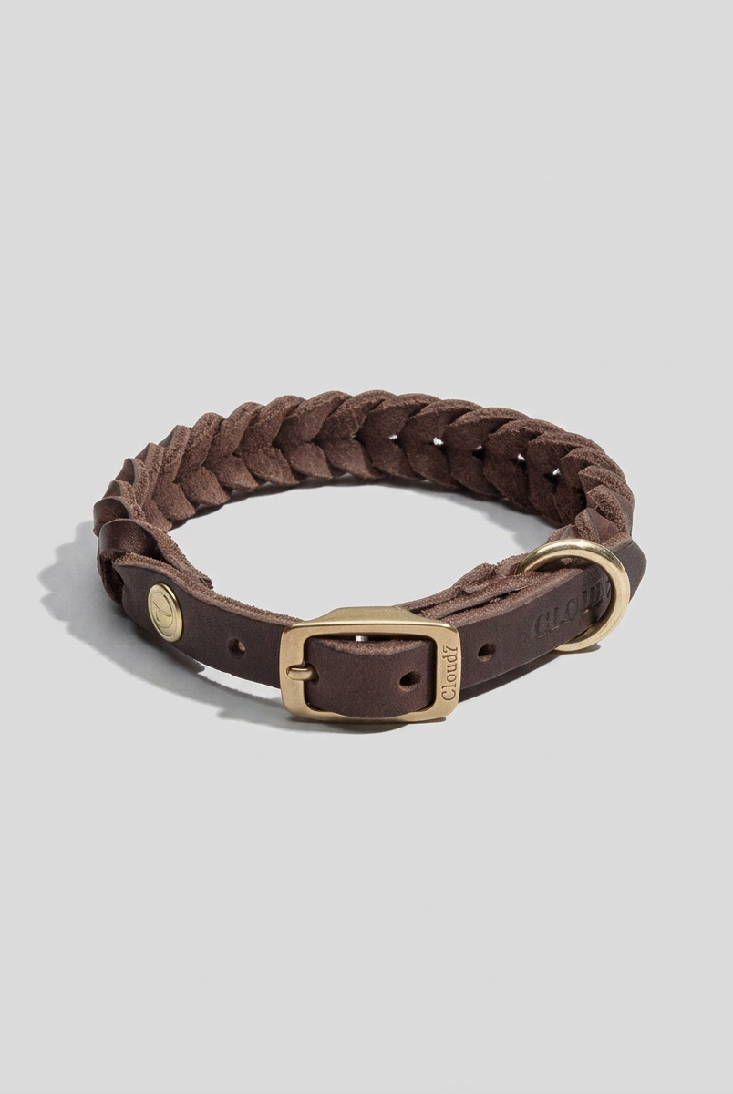 Dog Collar Central Park - Saddle Brown — Cigale & Fourmi