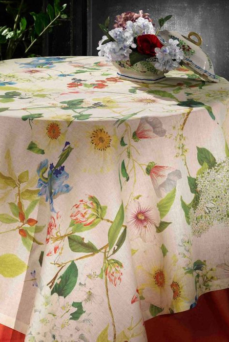 Tablecloth - Ibisco White - Cigale & Fourmi