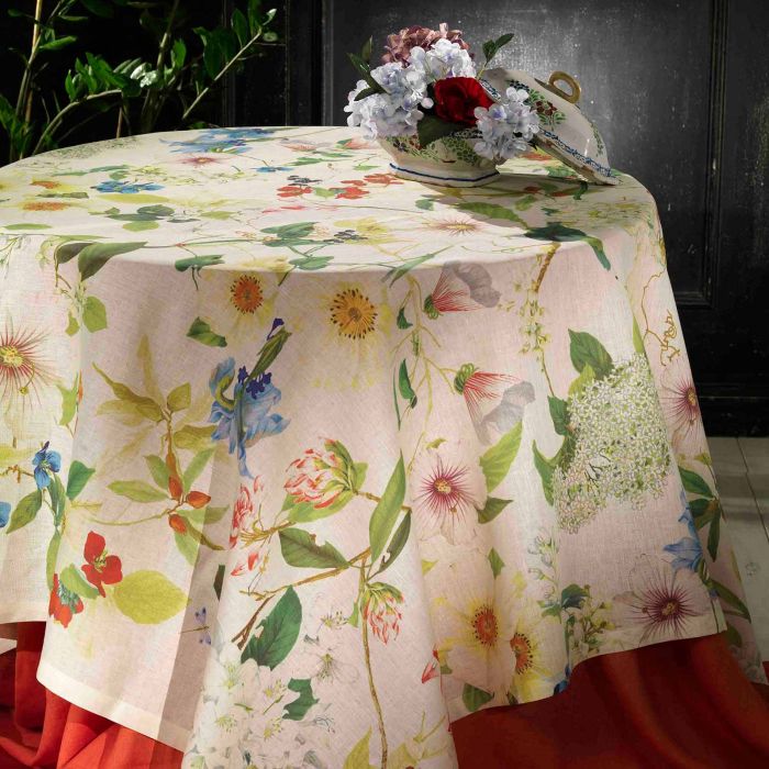 Tablecloth - Ibisco White - Cigale & Fourmi