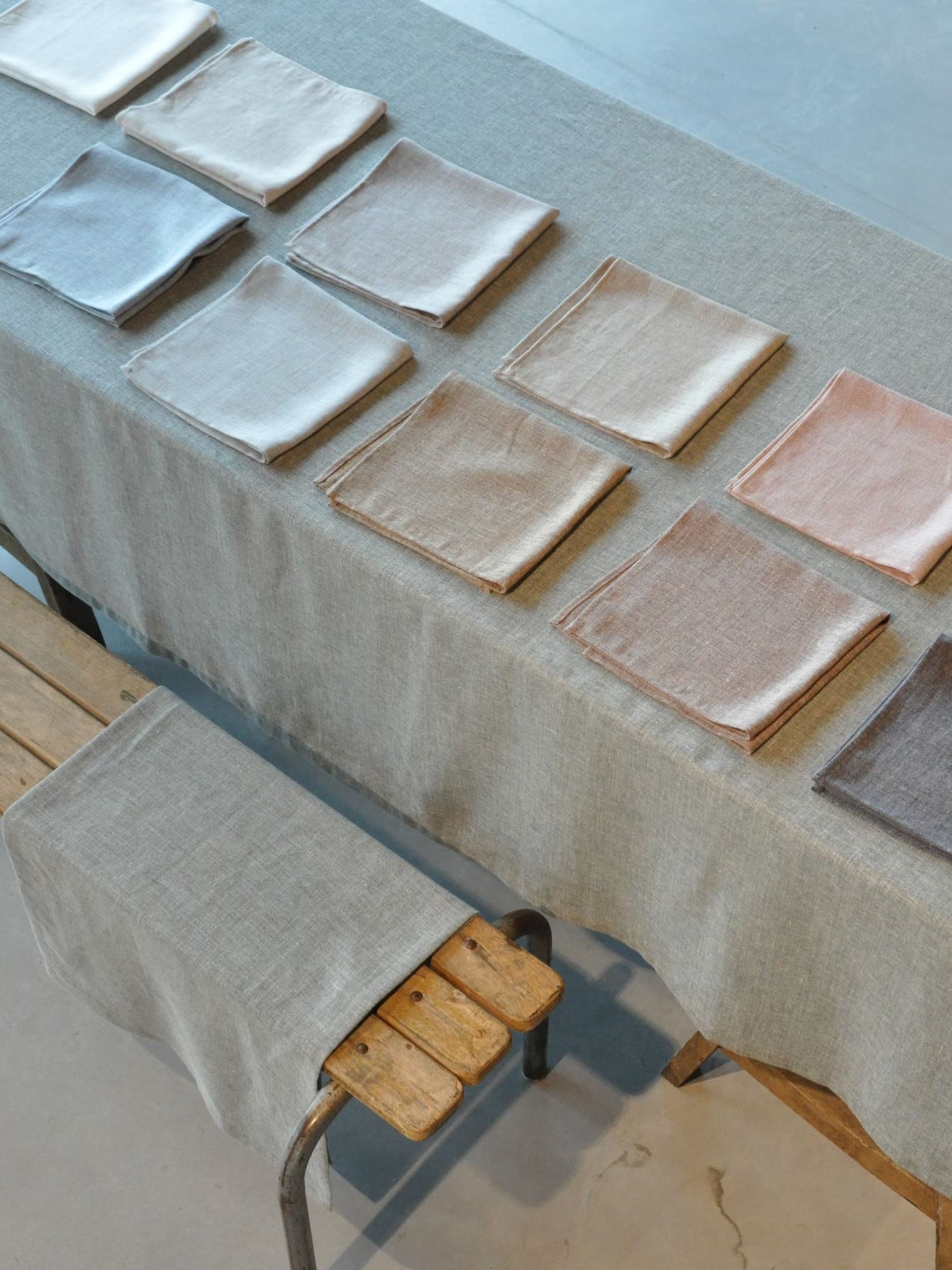 Napkin - Riverside Storm Délavé/ Light blue - Cigale & Fourmi