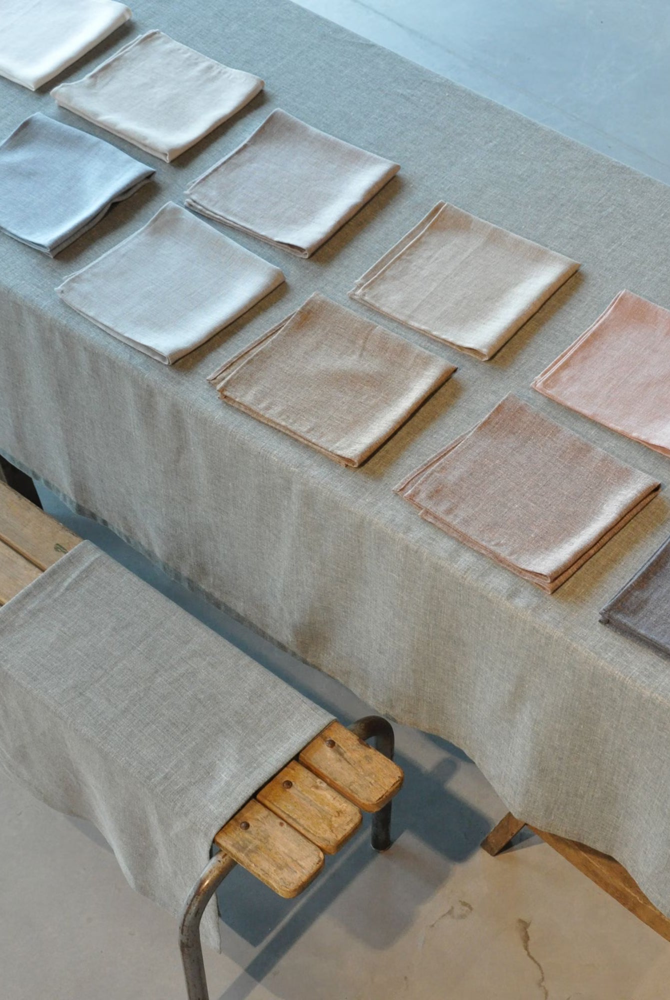 Napkin - Riverside Storm Délavé/ Light blue - Cigale & Fourmi