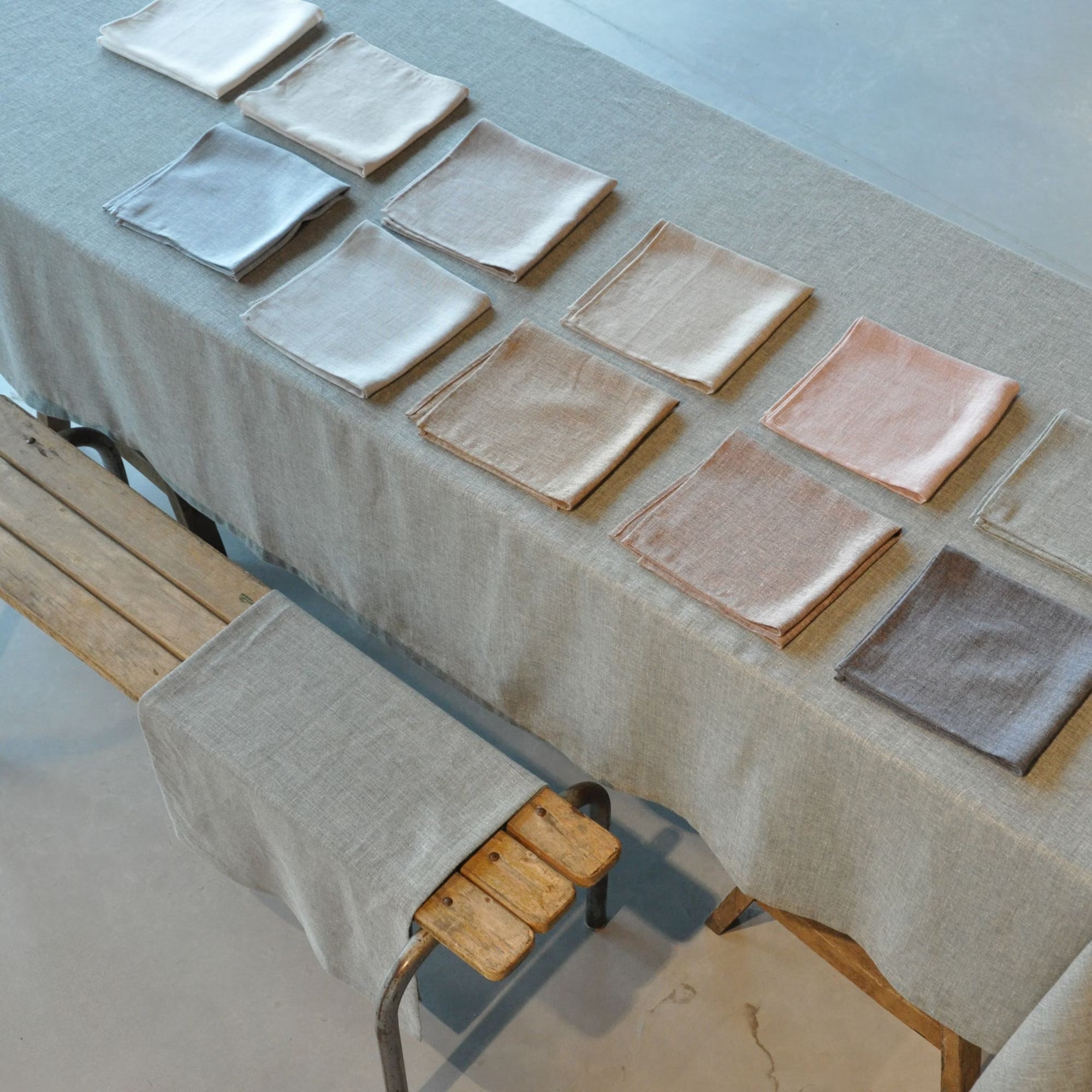 Napkin - Riverside Storm Délavé/ Light blue - Cigale & Fourmi