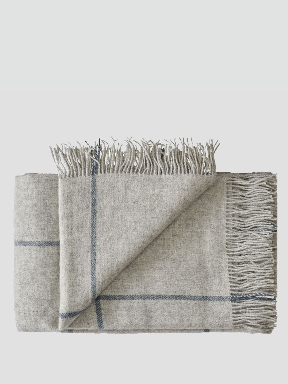 Mando Blanket / Throw - Light Grey - Cigale & Fourmi