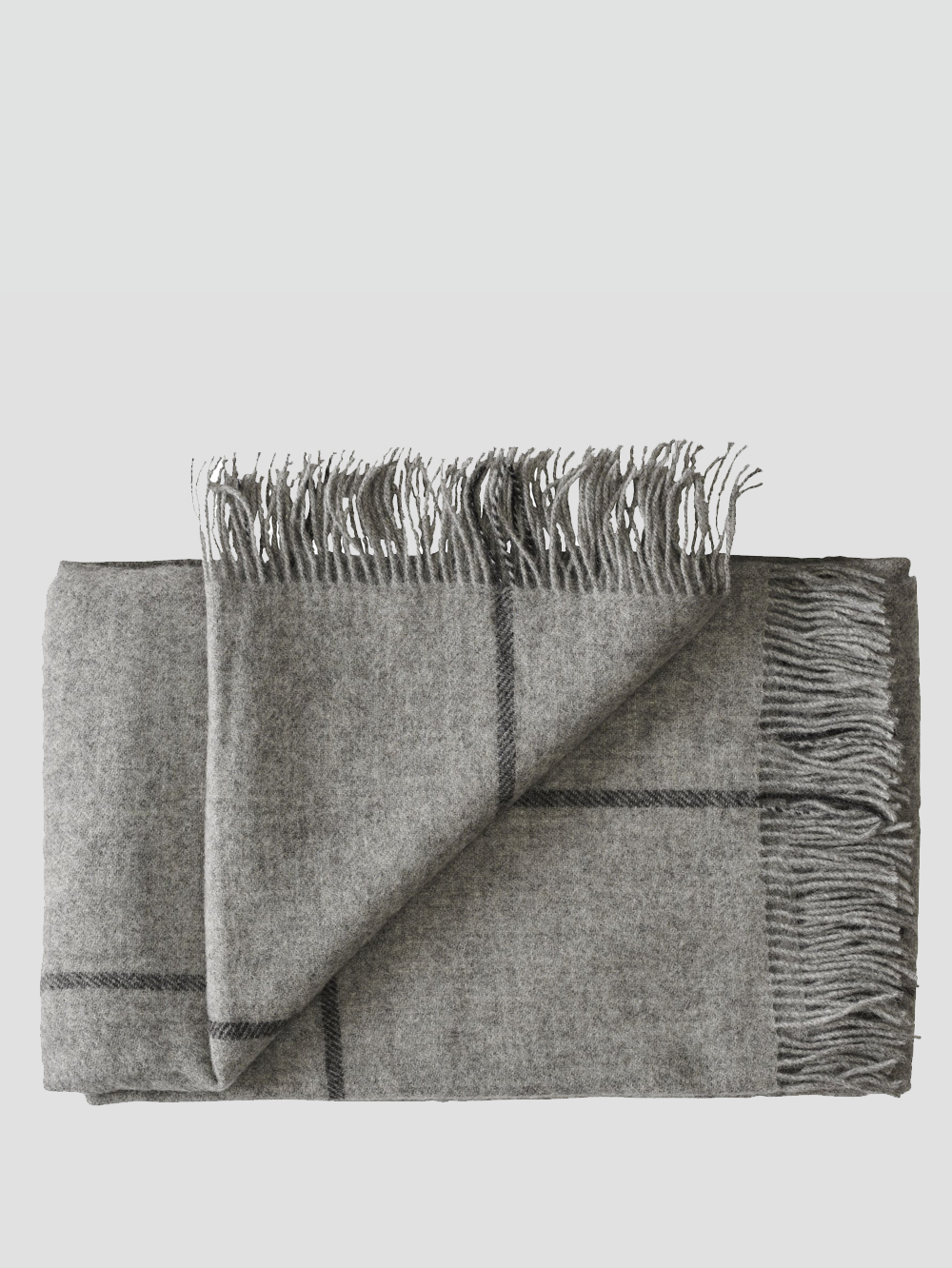 Mando Blanket / Throw - Medium Grey - Cigale & Fourmi