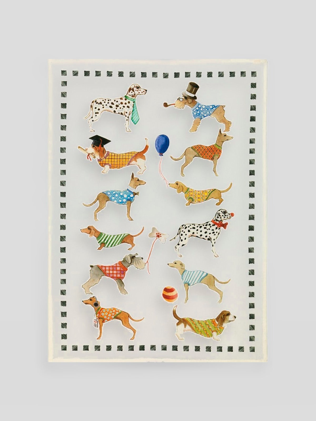 Kitchen Towel - Best Friends / Dogs — Tessitura Toscana Telerie