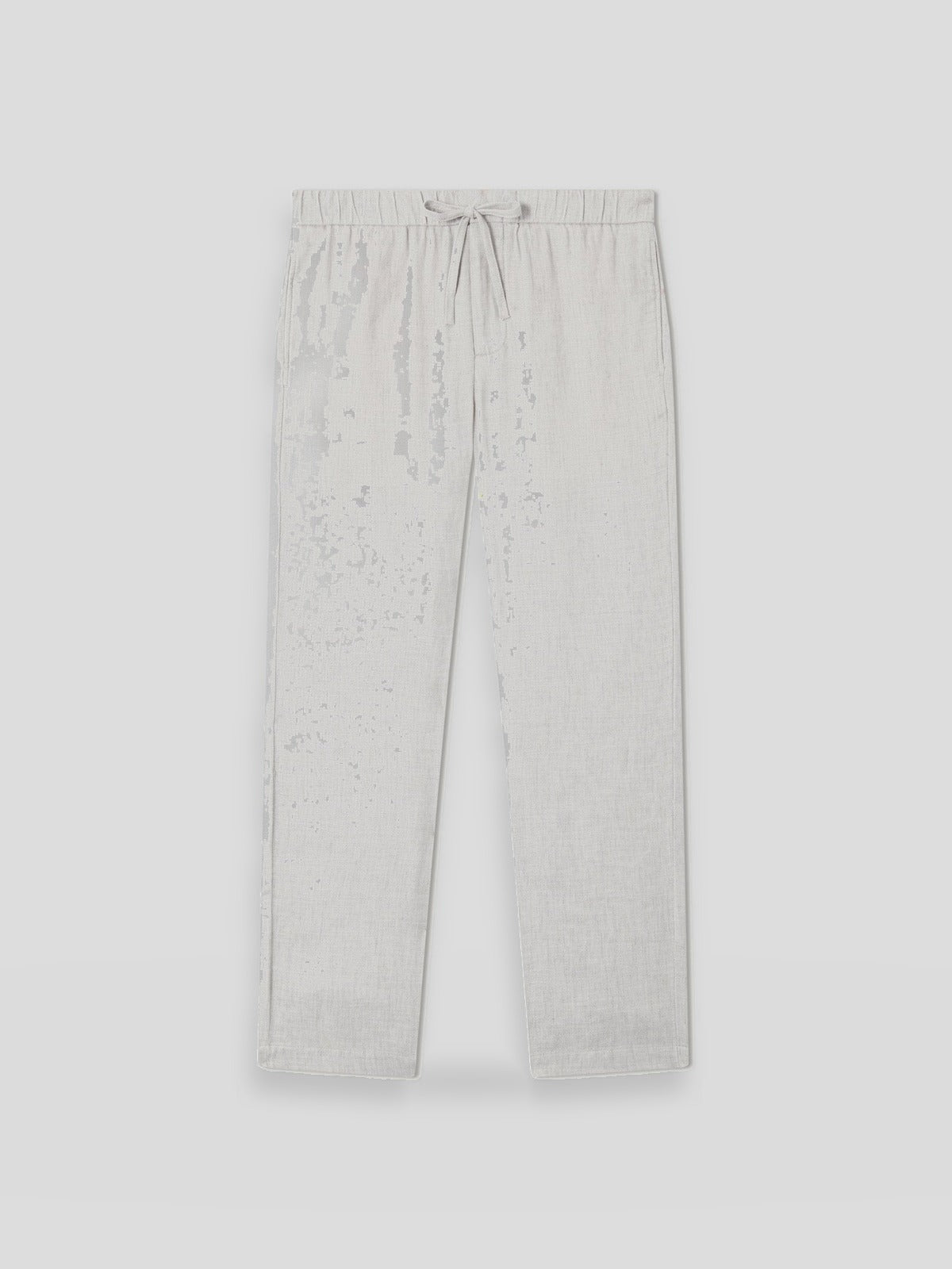 Oscar Linen Chinos - Light Melange Grey — Frescobol Carioca