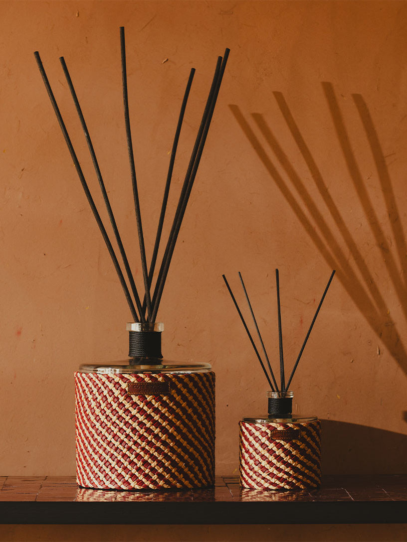 Fragrance Diffuser - Raphia Cuir Assia Rose Oud - Cigale & Fourmi