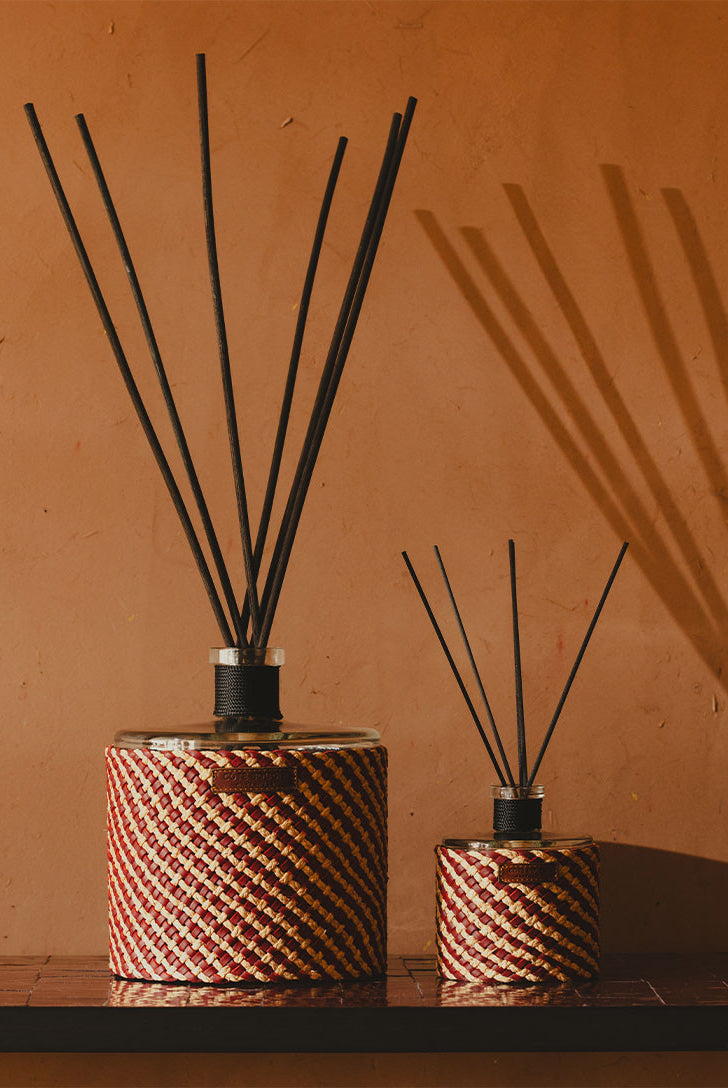 Fragrance Diffuser - Raphia Cuir Assia Rose Oud - Cigale & Fourmi