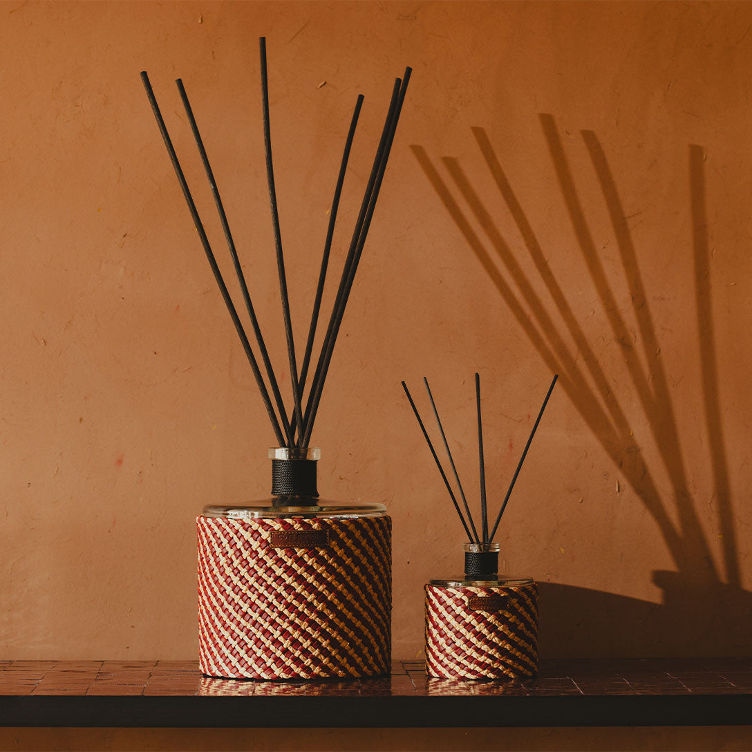 Fragrance Diffuser - Raphia Cuir Assia Rose Oud - Cigale & Fourmi