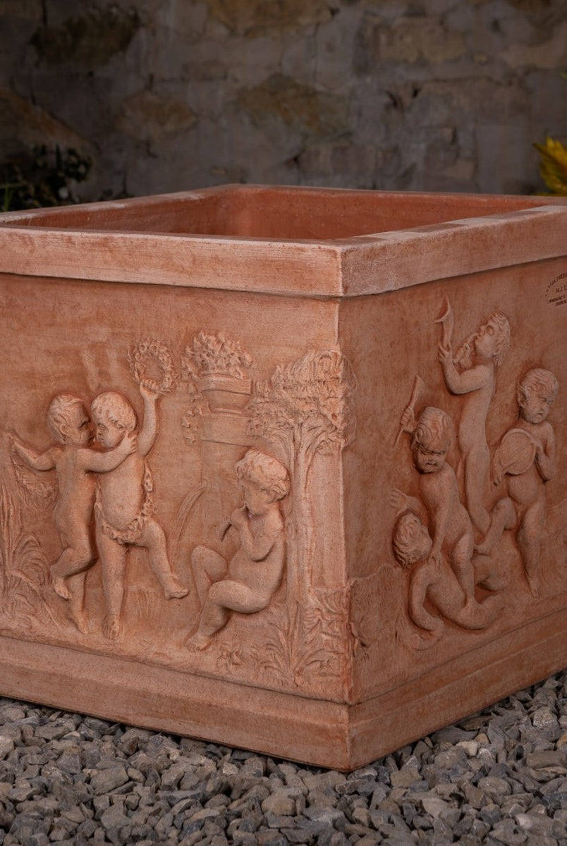 Quadrato Pot - Putti Terracotta — M.I.T.A.L