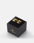 Hunter cuff links - Gold Plated- Wild Boar - Cigale & Fourmi