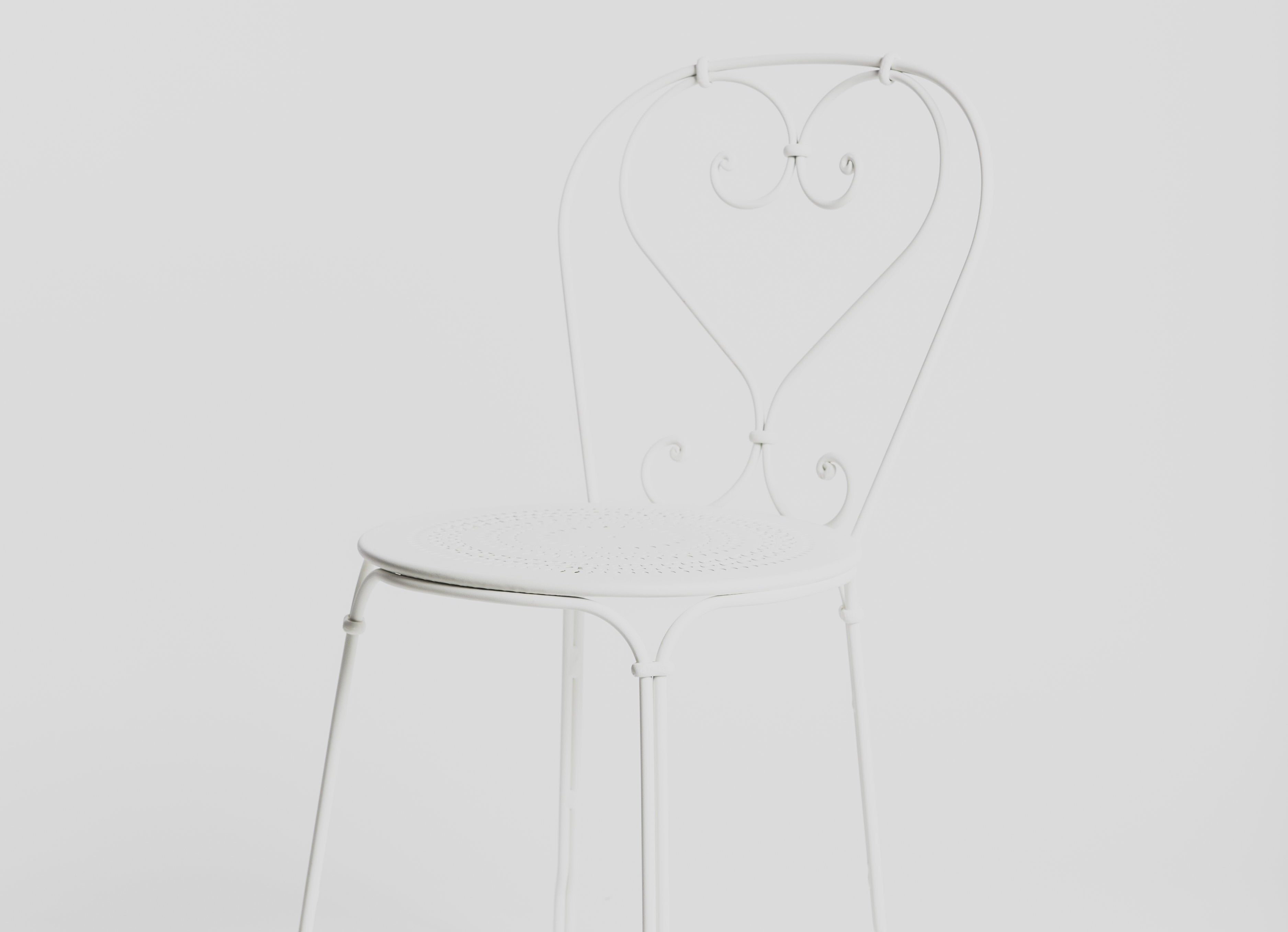 1900 Stacking Chair - Cotton White Furniture Fermob