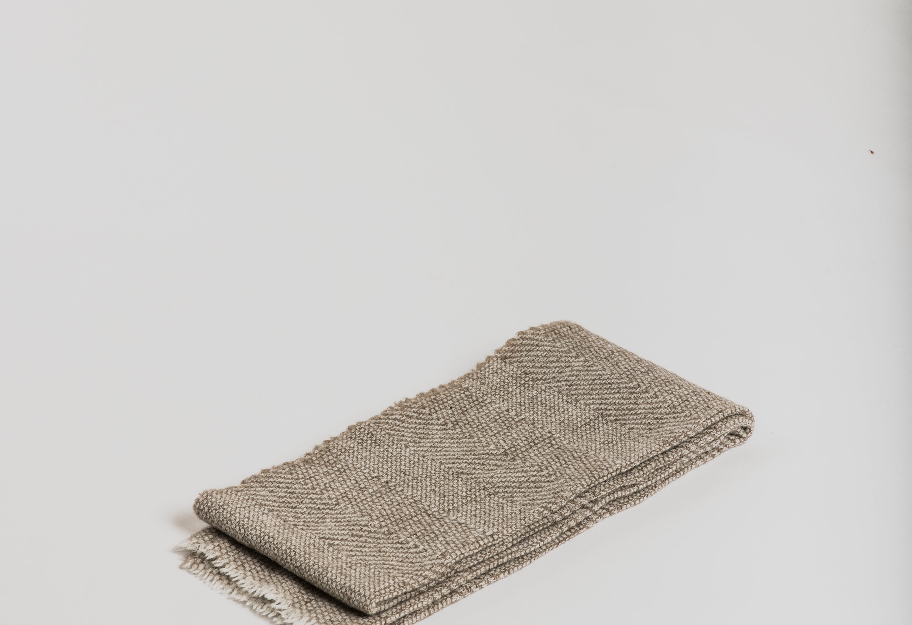 Woolen Scarf - Beige Textured - Cigale et Fourmi